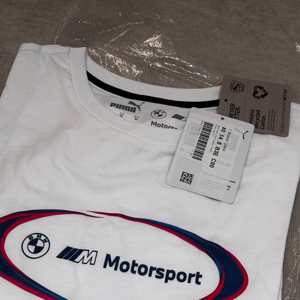 Motorsport Men's White Logo Tee